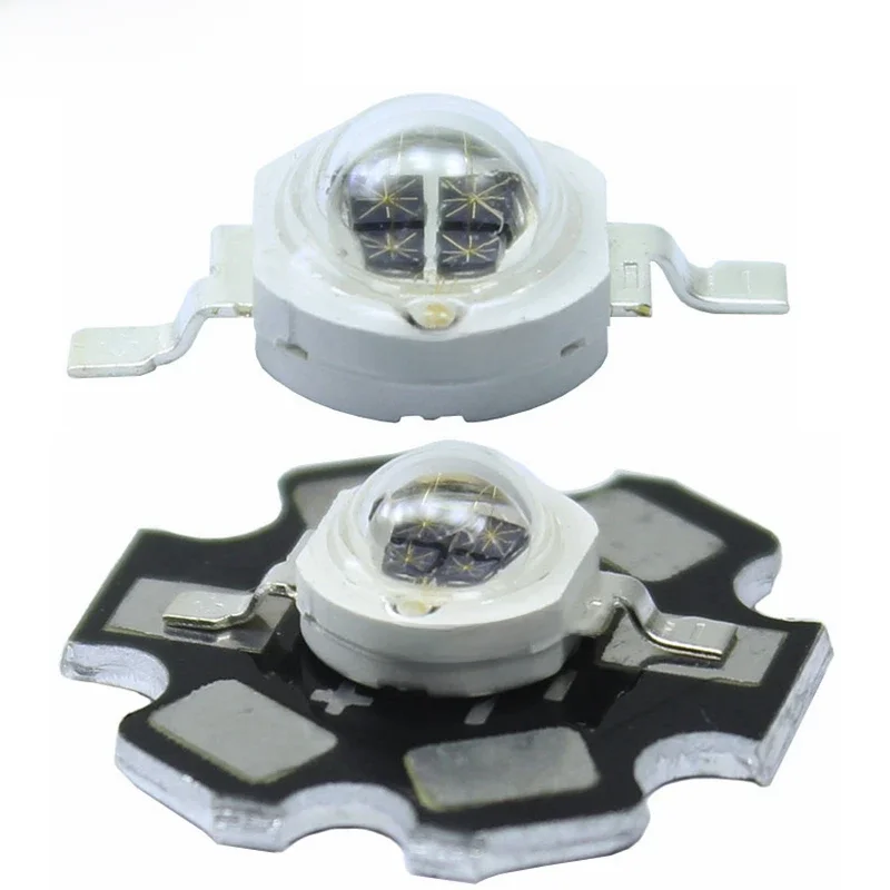 5W podczerwieni IR 850nm 940NM wysoka dioda led dużej mocy koralik emiter 4 chip DC1.4-1.7V 1400mA z 20mm PCB dla kamera noktowizyjna latarka — zdjęcie 2