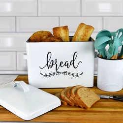 Bread Box Vinyl Sticker Bread Box Storage Label Decals Farmhouse Style Pantry Decor Kitchen Pantry Canister Label Stickers