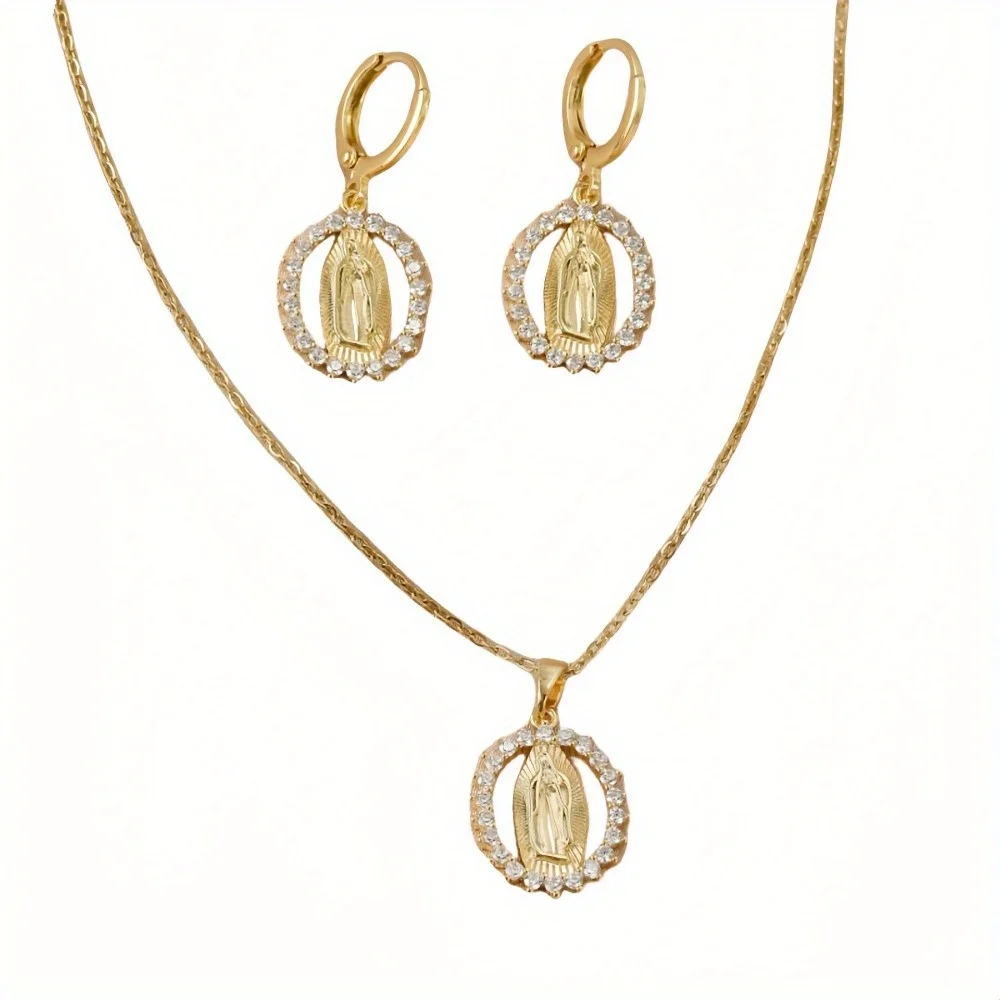 High-end Design Our Lady Series Necklace And Earrings Set For Women. Light Luxury Niche Jewelry. Jewelry Can Be Sold Separately.