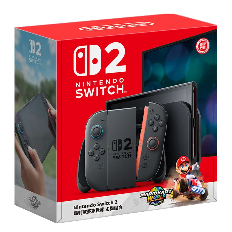 Nintendo Switch 2 ajouter Mario Kart World Écran LCD 7,9 pouces Joy‐Con2 Poignée Console Mode TV stable Jeu vidéo DLSS HDR 120 Hz