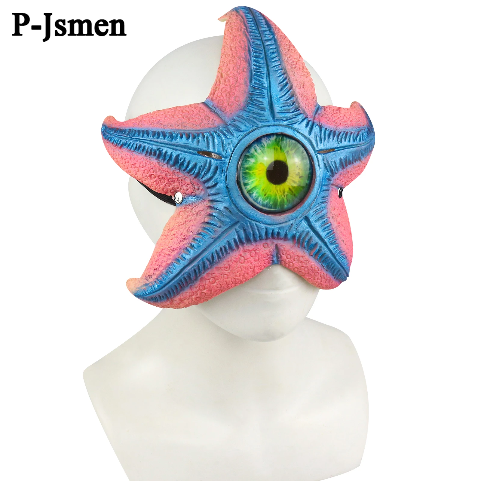 P-jsmen halloween vida marinha cosplay starfish máscara de látex carnaval traje chapelaria festa de halloween adereços suprimentos decoração