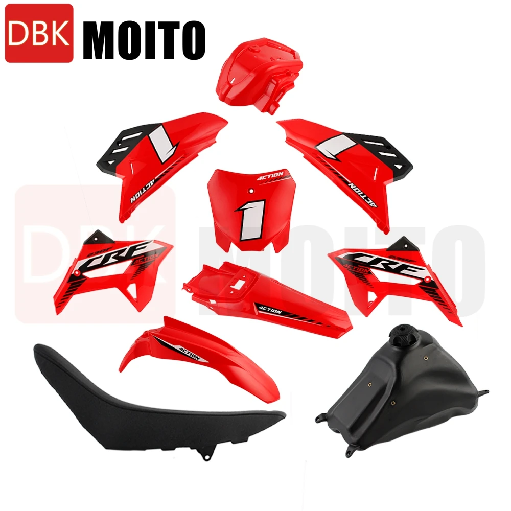 

For Honda CRF230F 2024-2025 Motorcycle Plastics Kit Plastic Fender Fairing Body Work Kit Set Dirt Pit Bike Black Red Blue Gray