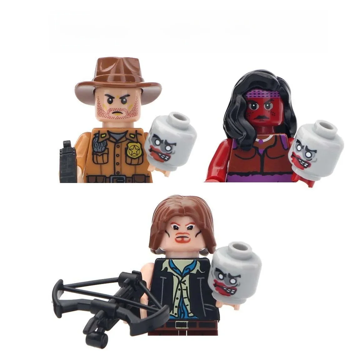 Daryl Dixon Rick Grimes Michonne Vampire Zombies The Walking Dead blocs de construction Mini figurine jouets