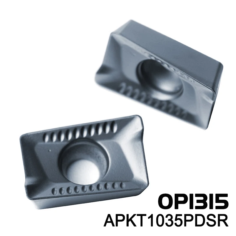 Placa de insertos de carburo APKT1035PDSR APKT1035 APKT 1035 PDSR OP1215 OP1315 para acero inoxidable