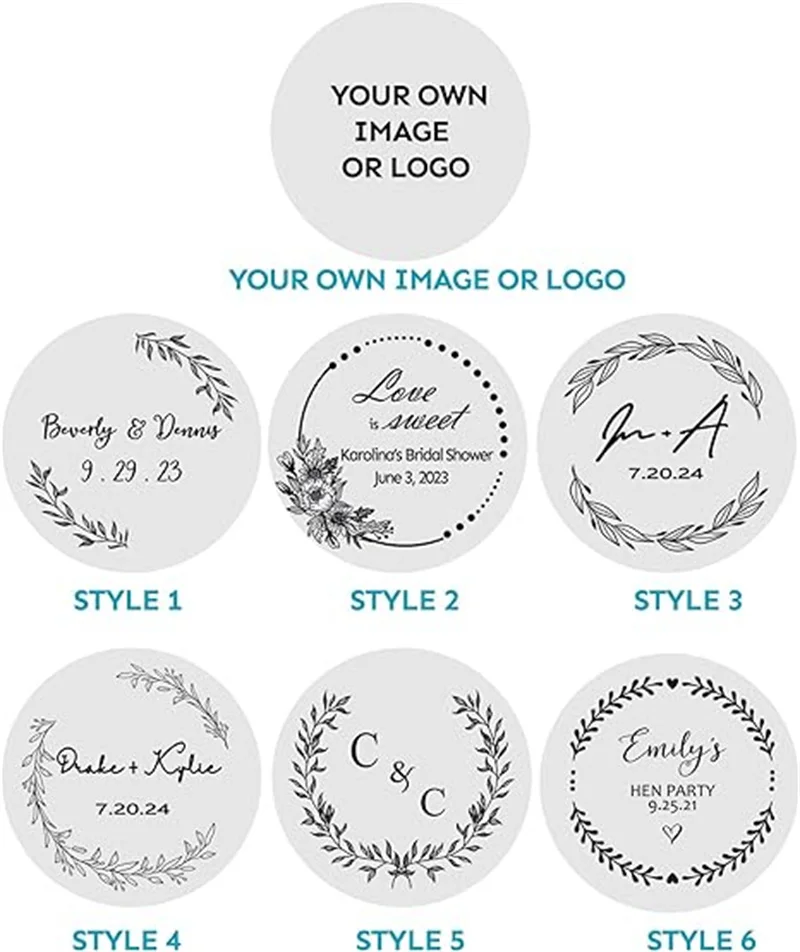 3-7CM Custom Stickers Customized Logos Business Design Your Own Stickers Personalize Stickers Self Adhesive Stickers