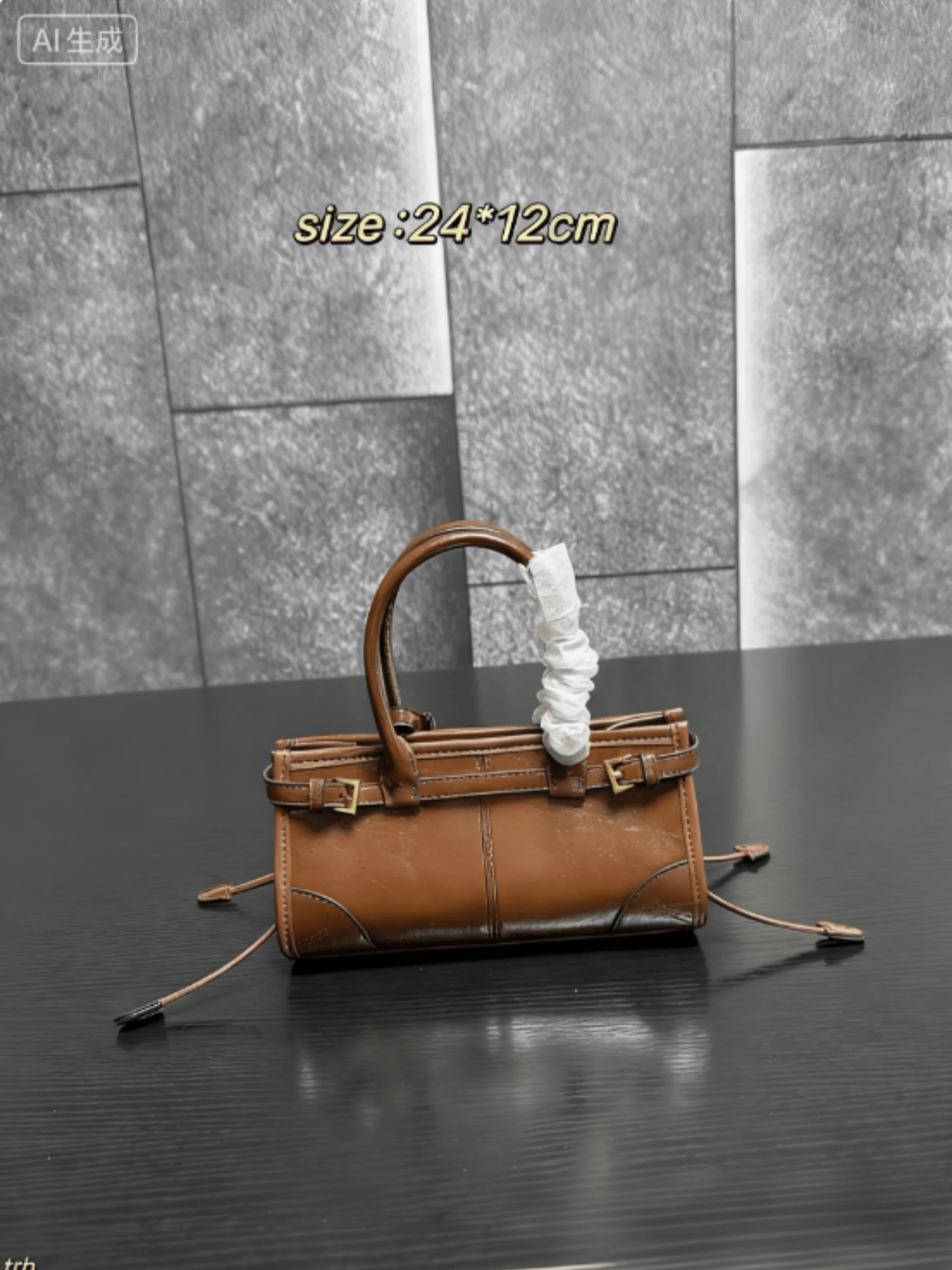 

2025 Women Underarm Bag Fashionable Retro Oil Leather Casual Simple Large Capacity Women Bag 24*12cm