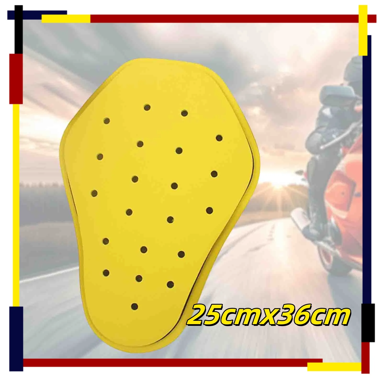 Motorcycle Jacket Back Protector Comfortable Impact Resistant Back Pad Universal Back Protective Pad Comfortable