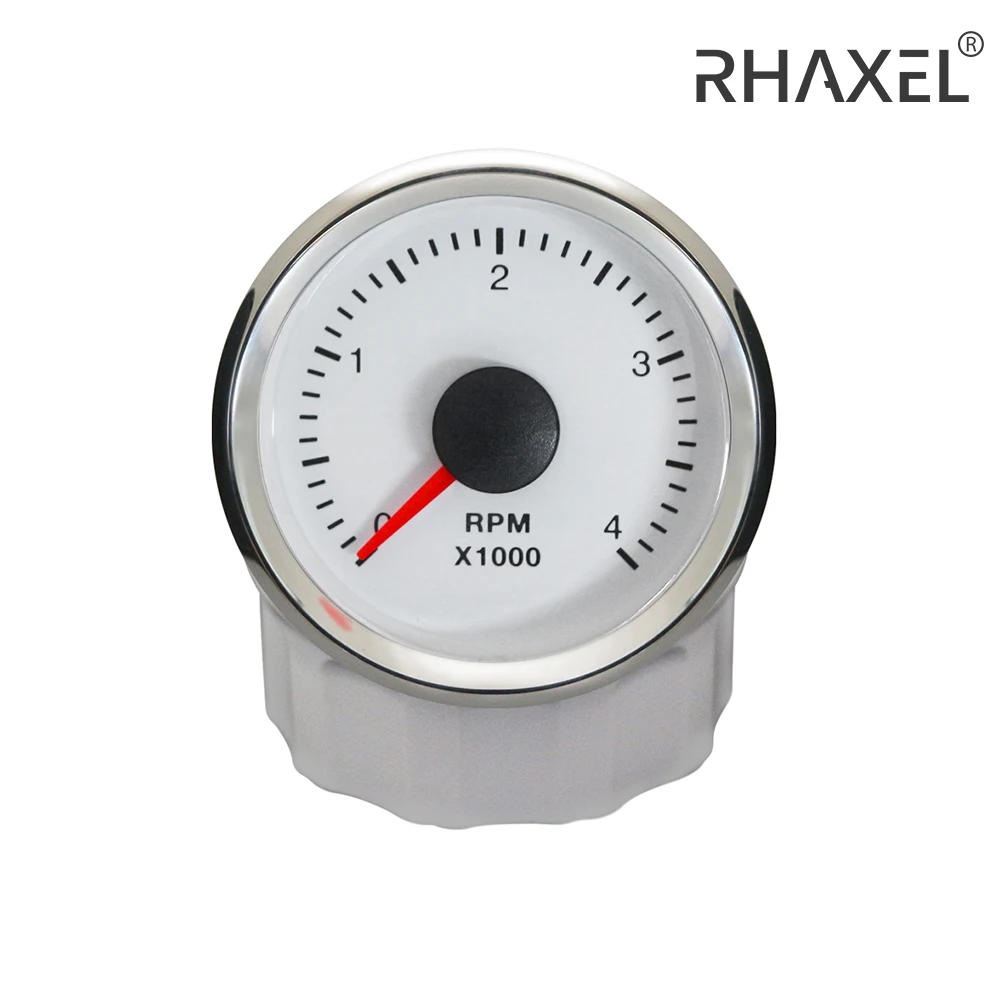 RHAXEL 52mm WiFi Tachometer 4000RPM 8000RPM Adjustable for Generator Car Boat 12/24V