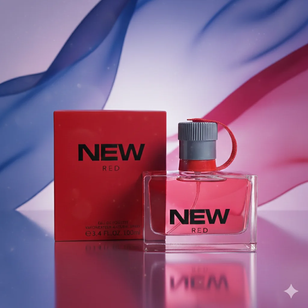 Perfume NEW RED de 100 ml para Hombre – Fragancia Intensa, Moderna y Duradera | Aroma Fresco y Atractivo para Uso Diario