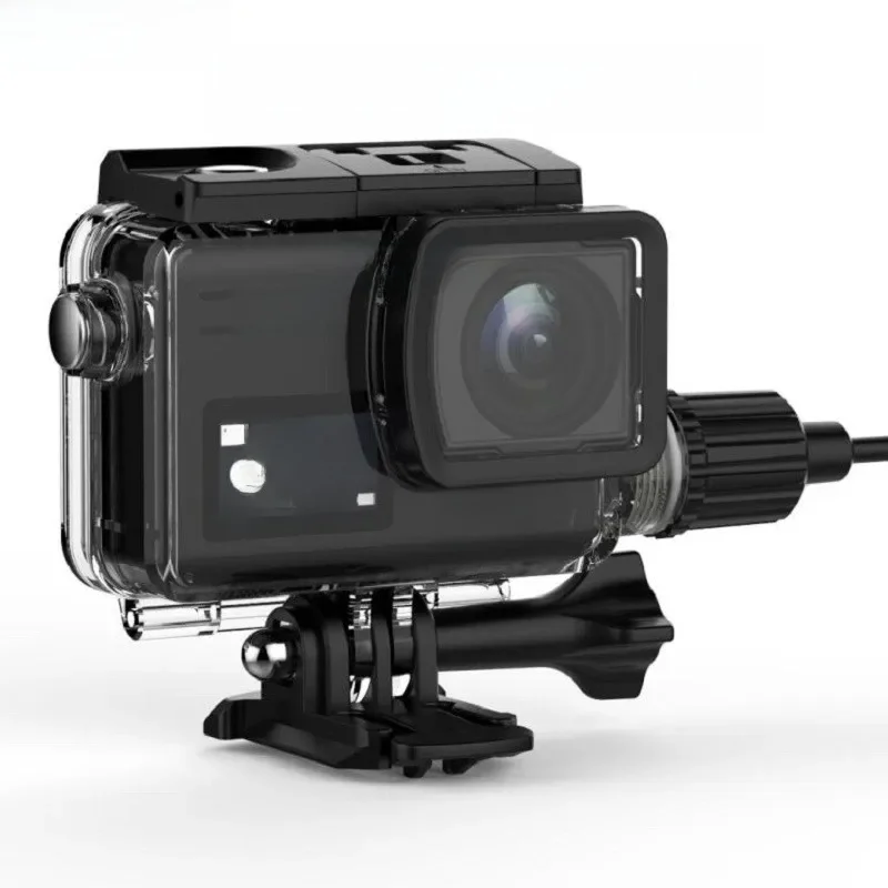 Oryginalny SJCAM motocykl wodoodporna obudowa dla SJCAM SJ8 Pro/Plus/obudowa ładowania powietrza kamera akcji chronić rama ładowarka — zdjęcie 2