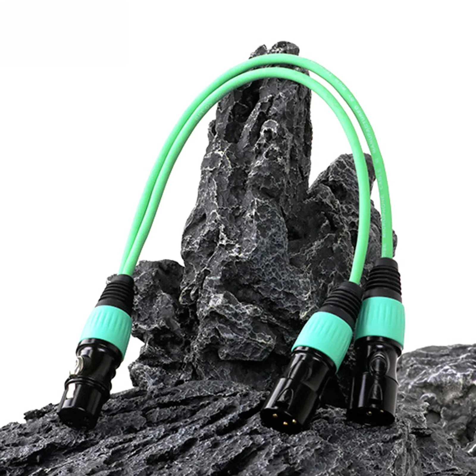 XLR Splitter 1 Female to 2 Male,3Pin XLR Female to Dual XLR Male Y-Splitter Adaptor Converter Balanced MIC Audio Extension Cable