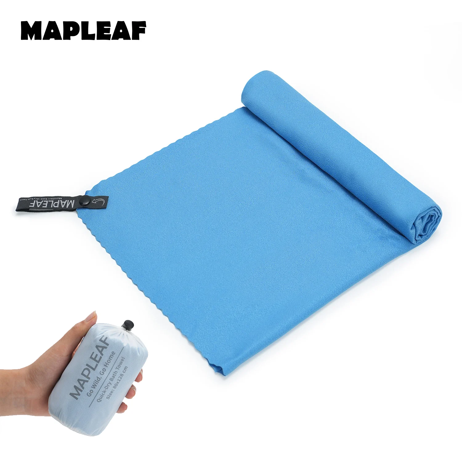 MAPLEAF Microvezel Reishanddoek Snel Droogend Lichtgewicht Inpakbaar Ultrazacht Compact Strand Zwembad Cruise Studentenhuis Bad Reis