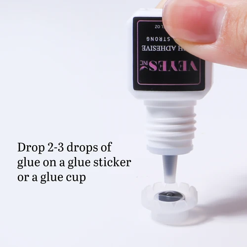 Imagen 2 del producto Veyes Inc-pegamento para extensiones de pestañas, 5ml, Veyelash, 0,5 segundo, adhesivo fuerte para pestañas de secado rápido, herramientas de maquillaje para volumen de retención de 7 semanas
