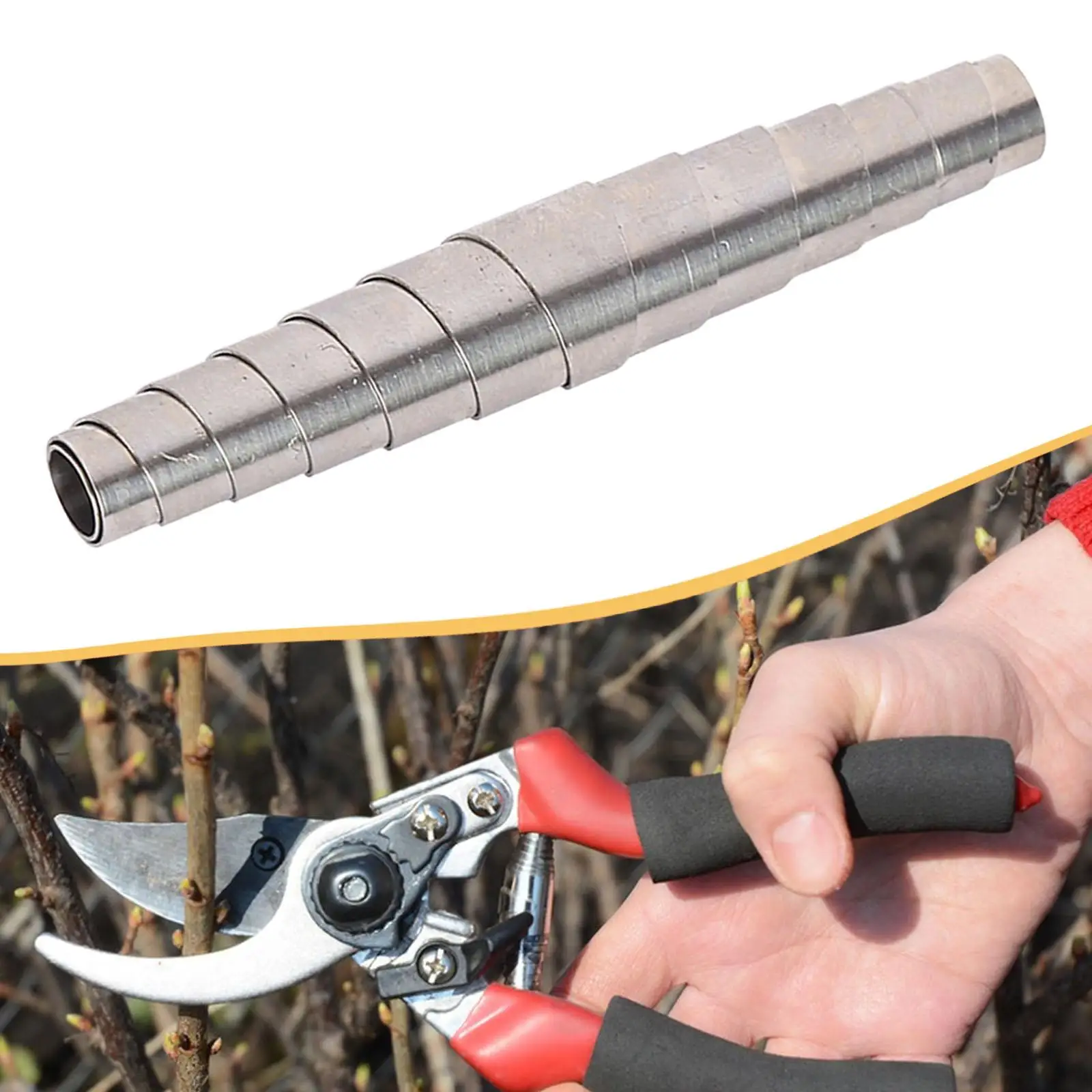 

10Pcs Pruning Shears Spring Steel Garden Shears Spring Scissors Replacement Gardening Tools for F2 F11 F19 F50 F51 F100 F400