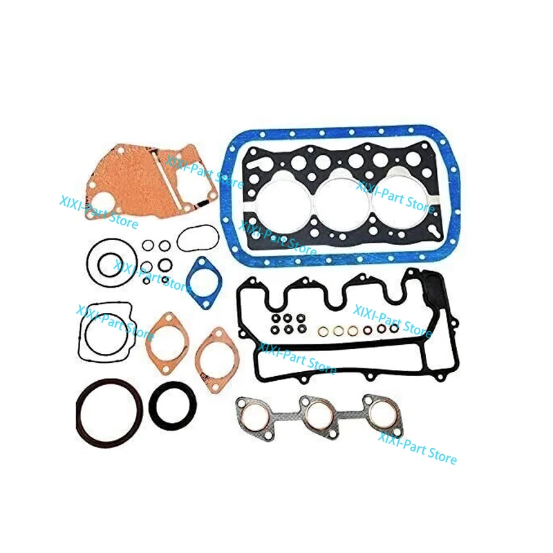 3LB1 Full Gasket Set For Isuzu Cylinder Head Gasket Overhaul Rebuild Kit Piston Ring 77.4*2+1.5+3.5