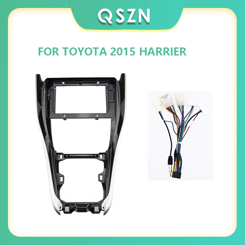 

10 Inch 2 Din Car Radio Fascia Fascias Panel Frame CD DVD Dash Audio Interior For TOYOTA 2015 HARRIER