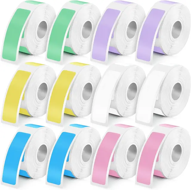 P15 drukarka etykiet naklejka 12*40mm taśma etykietowa papier do drukarki termicznej 160 sztuk/rolka kompatybilny Phomemo D30 Marklife P12 P11 Labelle