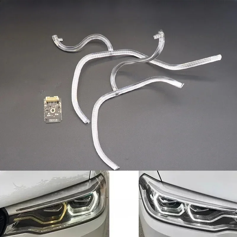 Do BMW serii 5 G30 2018-2020 LED Reflektory samochodowe DRL Paski świetlne Angel Eyes Chip Statecznik Moduł oświetlenia Części konserwacyjne — 2