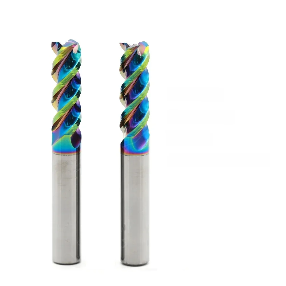 DLC 3 cannelures carbure fraise tungstène fraise CNC outil outils de travail du bois aluminium fibre de verre acrylique bois cuivre plastique