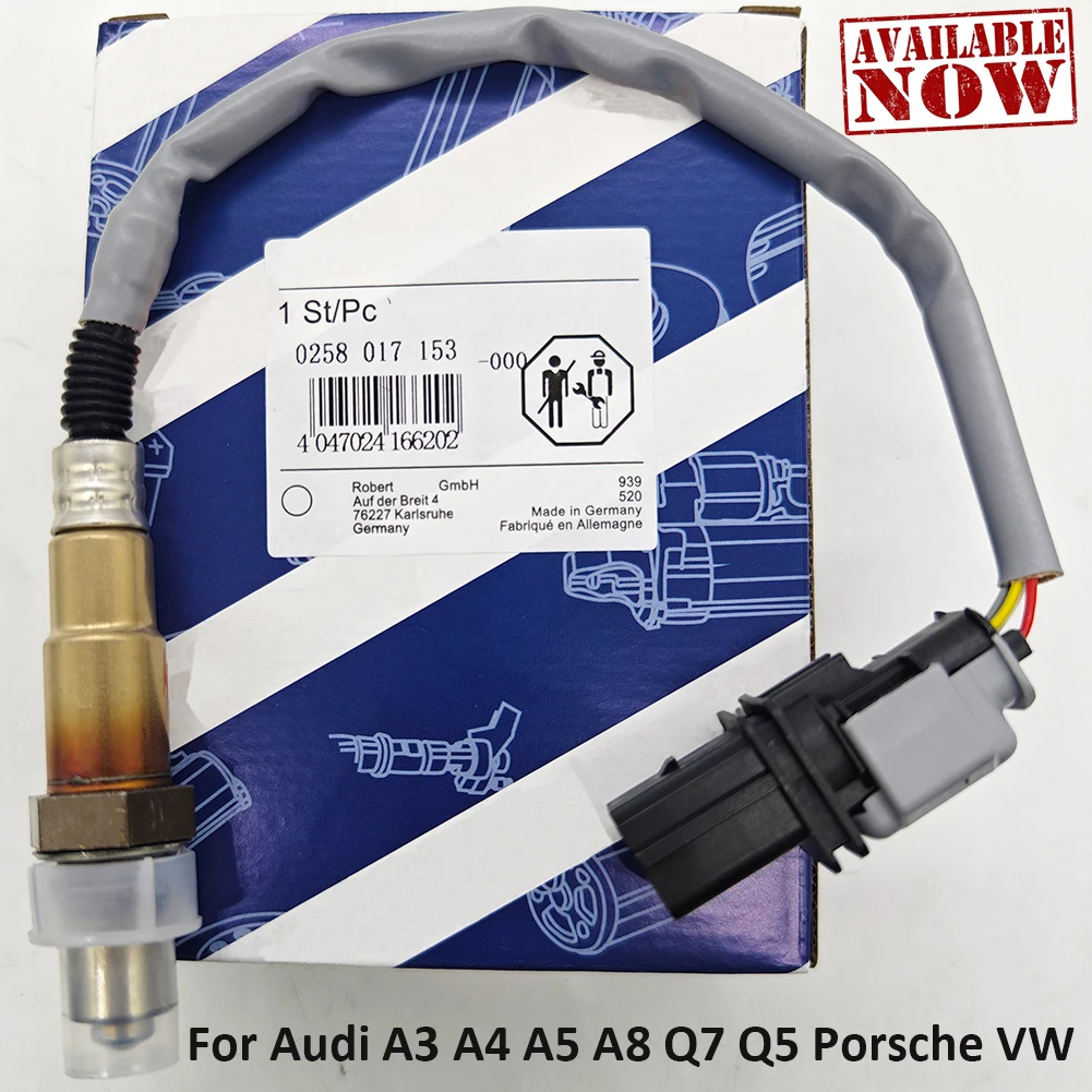 

High Quality 07L906262S 0258017153 Car O2 Lambda Oxygen Sensor For Audi A3 A4 A5 A8 Q7 Q5 1.8 2.0 TFSI VW