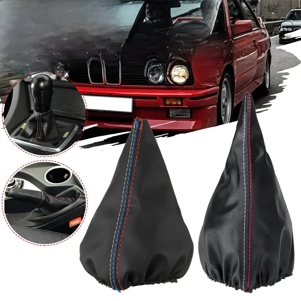 Colliers de changement de vitesse de voiture, frein à main manuel, couvercle de bottes pour BMW Série 3, E36, E46, E30, E34, M3, Z3, 1998-2005, style de voiture
