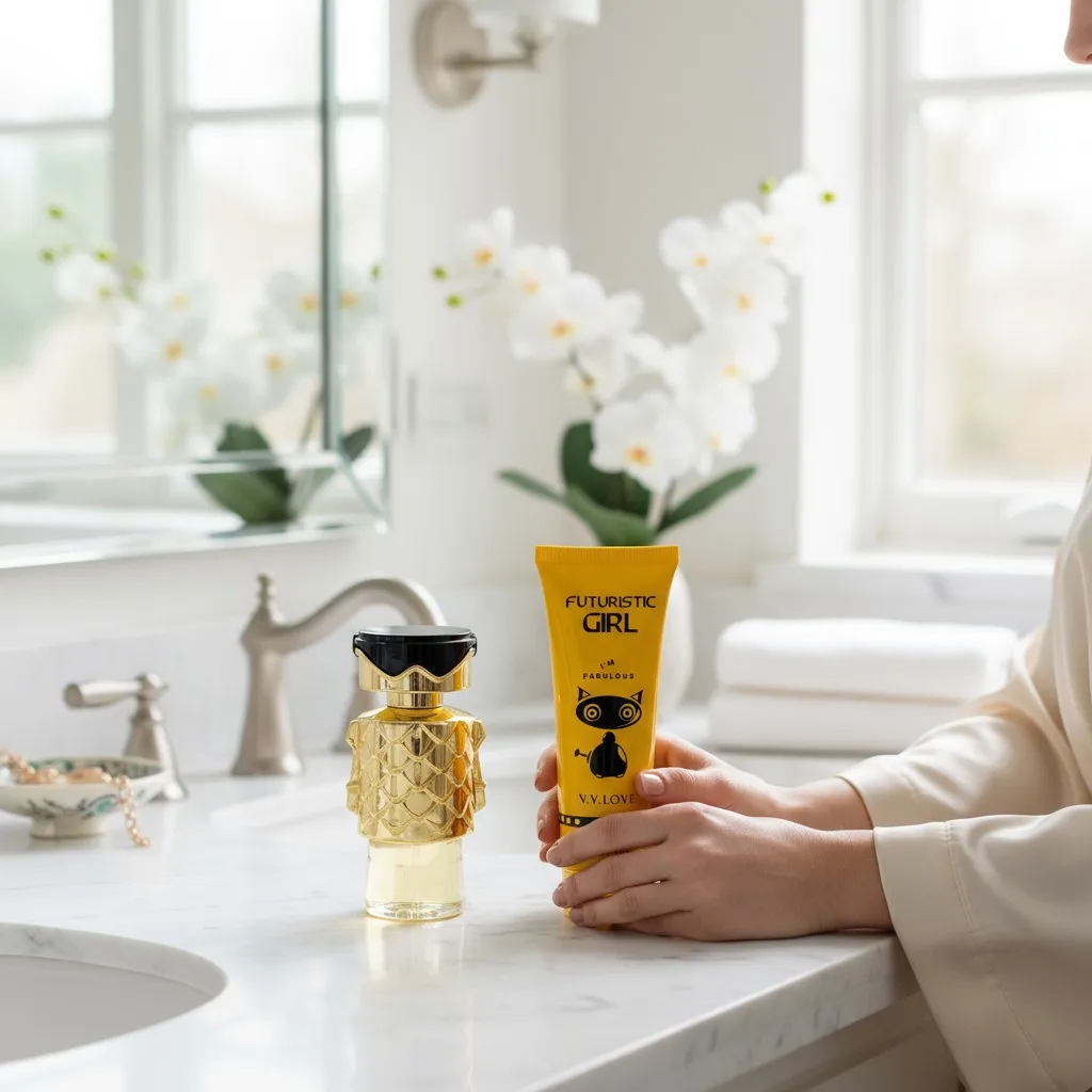 عطر 50 مل ومجموعة لوشن الجسم 50 مل للنساء