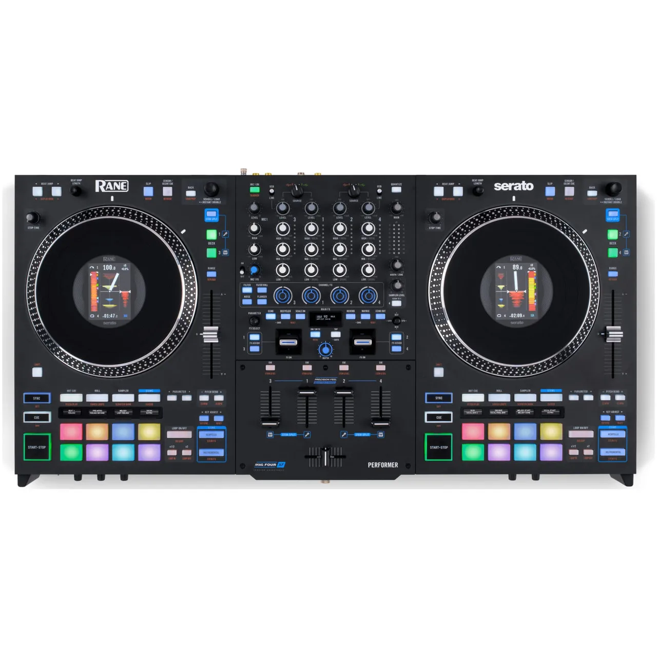 Welcome Deal   Rane-One 2 Channel Pro Motorized DJ Controller with Case, Turntable Style Decks