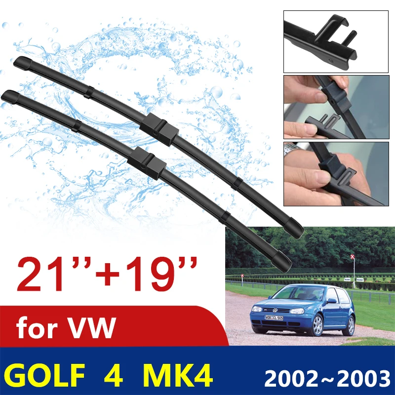 

Car Wiper Blades for Volkswagen VW Golf 4 MK4 2002 2003 Front Windshield Frameless Snow Scraping Rubber Car Styling Accessories