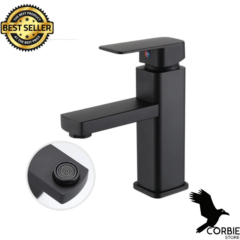 Sink Faucet Matte Black Wrapper High Quality