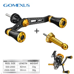 GOMEXUS kołowrotek bez mocy dla Daiwa Revros Ninja LT Shimano Nasci Sedona Sahara podwójny uchwyt LCDH