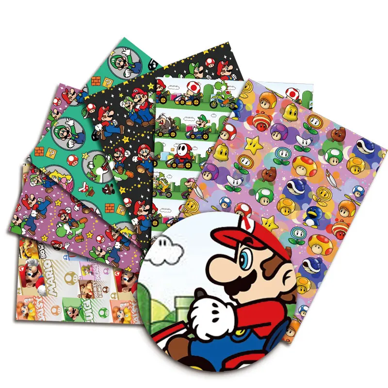 50*145Cm Cartoon Bedrukt Mini Meisjes Polyester Katoenen Stof Voor Weefsel Naaien Quilten Stoffen Handwerk Materiaal Diy