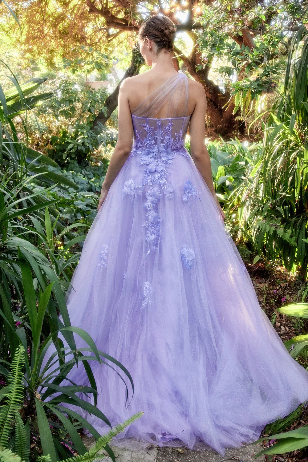 Amanda Fairy Purple A-line Prom Dress Elegant Sweetheart Party Dress Fairy Evening Dress Flower Embroidery Christmas Dress