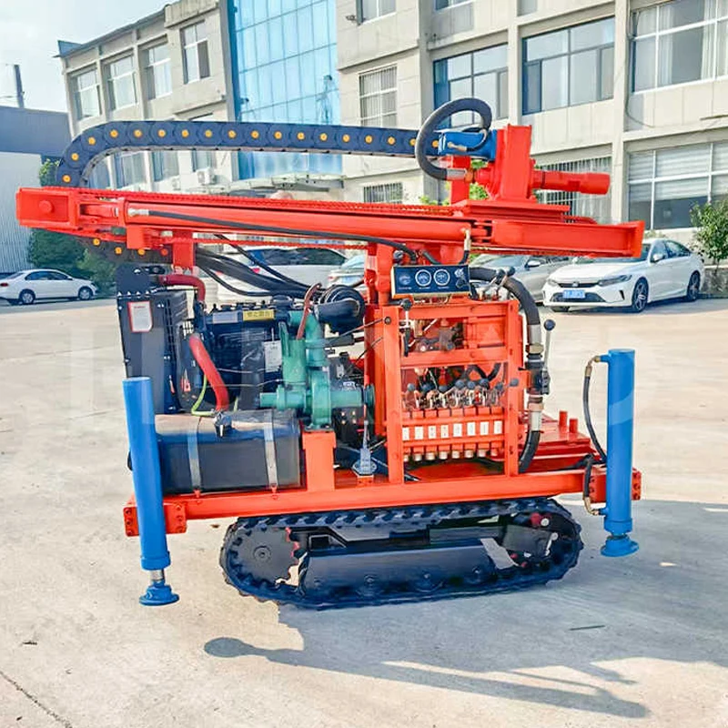 Full hydraulic truck mounted water well borehole drilling rig machine with 300m drilling capacity for mud and air drilling