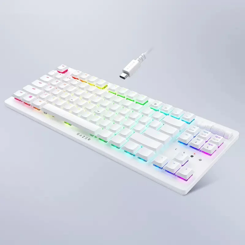 Imagem -04 - Razer Deathstalker v2 Pro Tenkeyless Branco-linear Interruptor Óptico sem Fio de Baixo Perfil Teclado Rgb Vida Útil da Bateria de 50 Horas