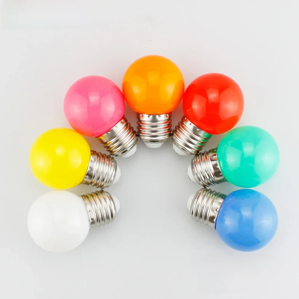 20 stks Kleur LED Lamp E27 220 V G45 7 Kleur RGB Lampada LED Lamp SMD3528 Vakantie Kerst Lamparas LED Gloeilamp Fashlight - afbeelding 2