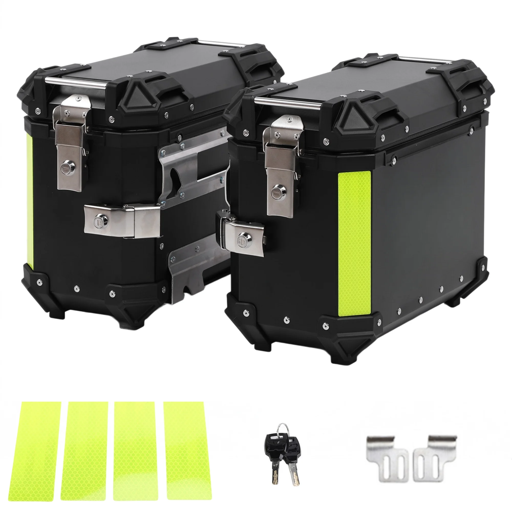 Kufer motocyklowy boczny 38L z szybkozłączką, aluminiowy kufer bagażowy, torby boczne, skrzynka narzędziowa, pasuje do wspornika SW-MOTECH, nie pasuje do oryginalnego bagażnika.