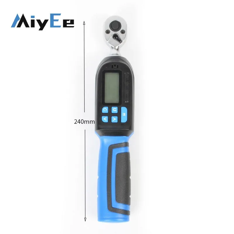 

Высокоточный динамометрический ключ 3-60 Нм 1,5-30 Нм, регулируемый инструмент для обслуживания цифрового дисплея с храповым механизмом 3/8 мм / 1/4 мм