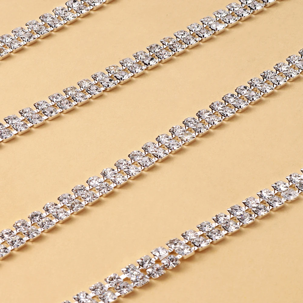 Stone Fans Rhinestone Chest Chain Trendy Multi Row Sexy Bra Chain Women Nightclub Party Body Jewelry Accessories view 4