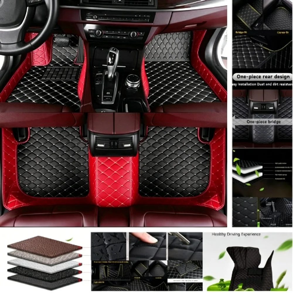 Tapis de sol personnalisés amovibles pour Range Rover Autobiography L405 5.0L 2013-2021 5 places, couche supérieure floquée absorbant les chocs, base imperméable, tapis de sol intérieur pour voiture
