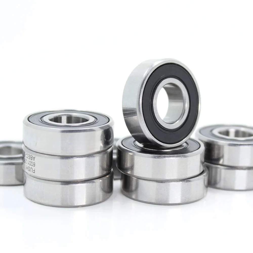 6001-2RS Łożysko ABEC-5 10 SZTUK 12x28x8 mm Uszczelnione łożyska kulkowe zwykłe 6001 2RS 6001RS 180101   RS — zdjęcie 2