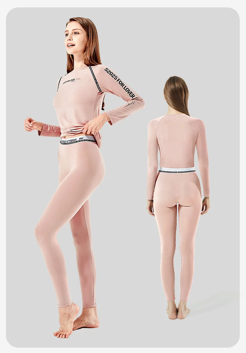 Set Di Biancheria Termica Da Donna, Pantaloni Lunghi E Top, In Pile, Bianco, Taglia M - 2