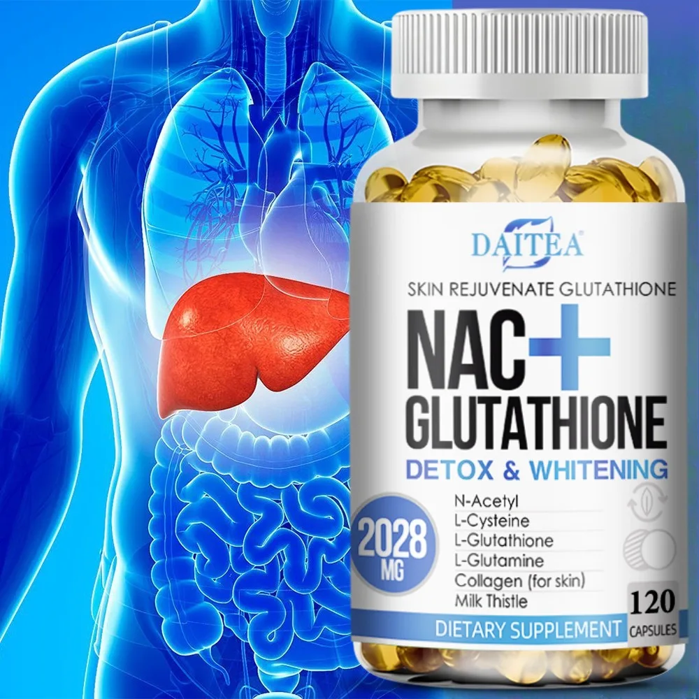 NAC + Glutathione Capsule , Supports Cell Repair, Liver Cleansing and Repair, Detoxifier, Enhances Immune Function