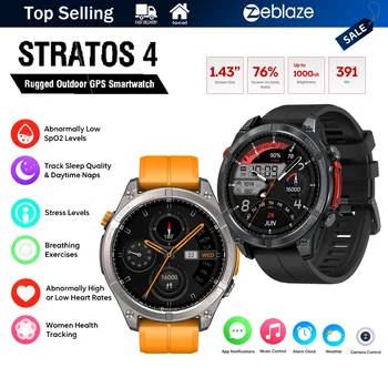 Zeblaze Stratos 4 GPS Smartwatch 1.43