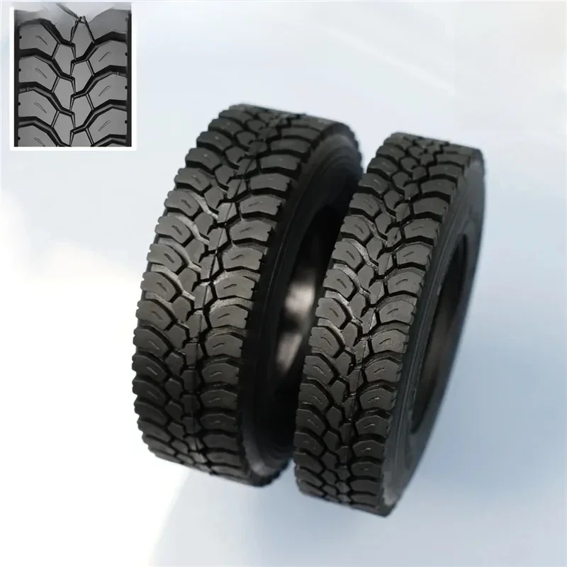 2 STUKS Model RC Band Hoge Kwaliteit Rubberen Band Voor Tamiya 1/14 RC Tractor Truck Voor Michelinn Speelgoed Truck oplegger RC Speelgoed Vrachtwagen - afbeelding 2