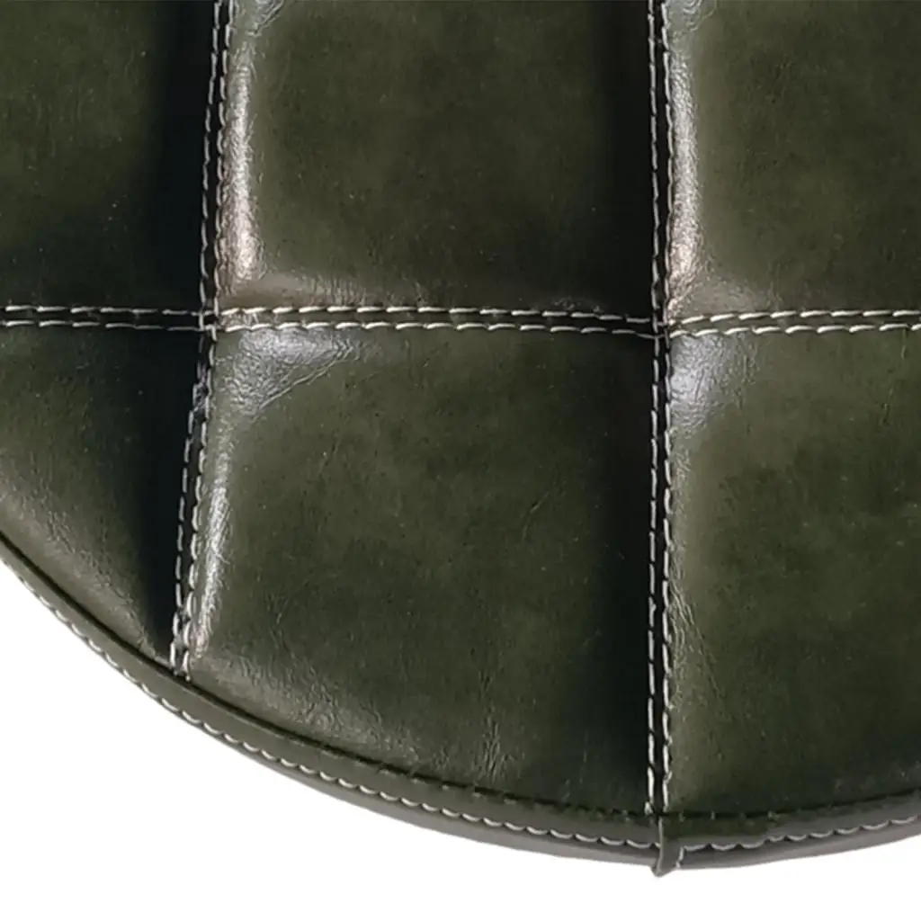 Cojín de asiento redondo para taburete de Bar, cubierta de cuero PU, parte superior del asiento, impermeable, fácil instalación, reemplazo resistente para salón de SPA