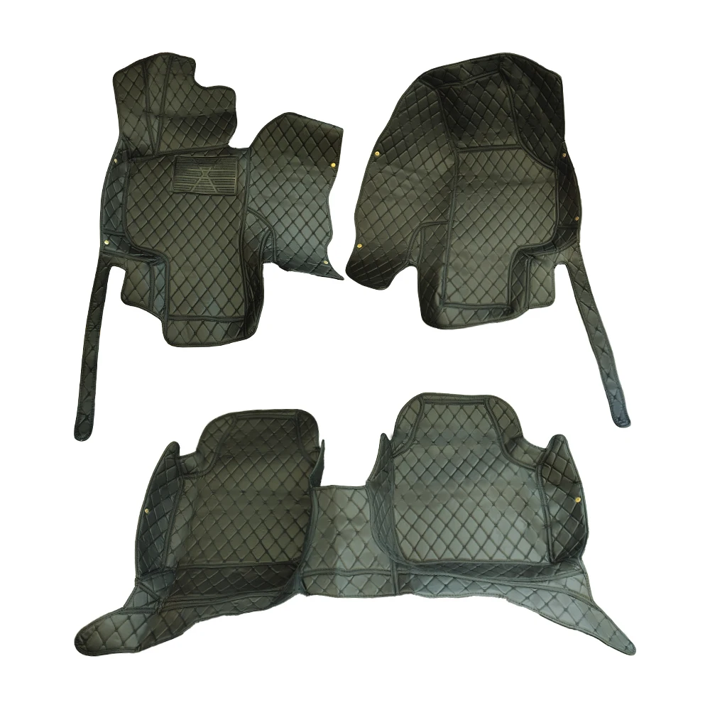 Auto Fußmatten Für Skoda SuperB Kombi 2008–2015 3T 5 sitz Auto Innen Zubehör PU Leder Teppiche Teppiche fuß Pads