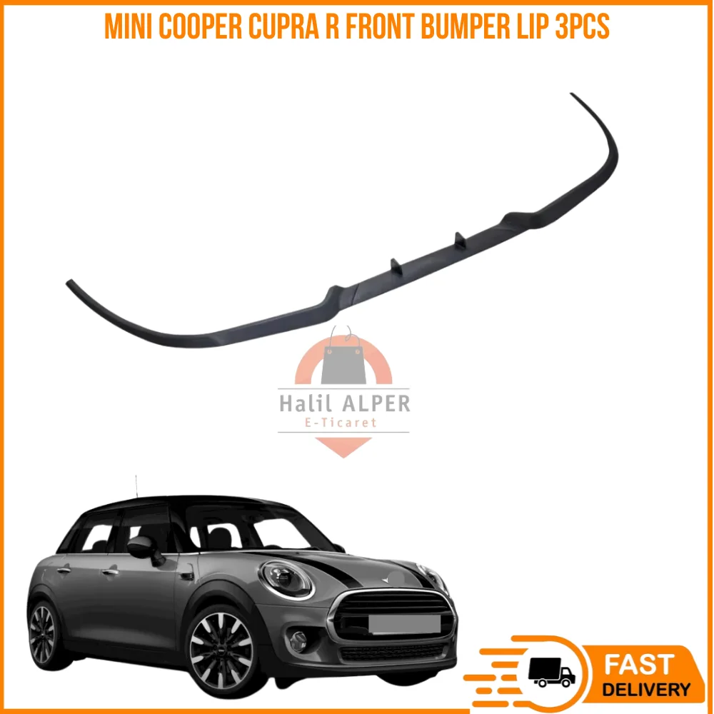 For Mini Cooper CUPRA R Front Bumper Lip Universal 3PCs Diffuser Black Bumper Lip Spoiler, Auto Car Vehicle Vehicle Tuning Accessories