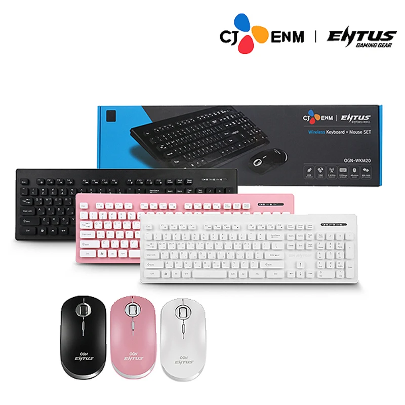 Low noise Wireless Keyboard Mouse set 3-speed DPI 2.4GHz Isolation Membrane Keyboard