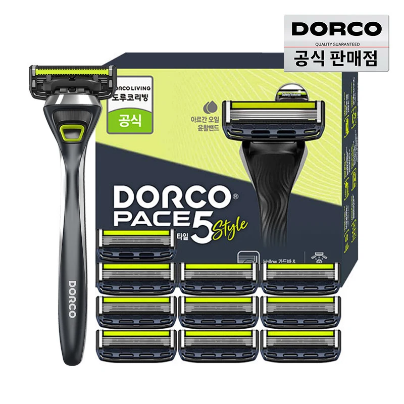 dorco X true dew edition shave grooming set (razor blade total 5 mouth foam and small glass 2P)