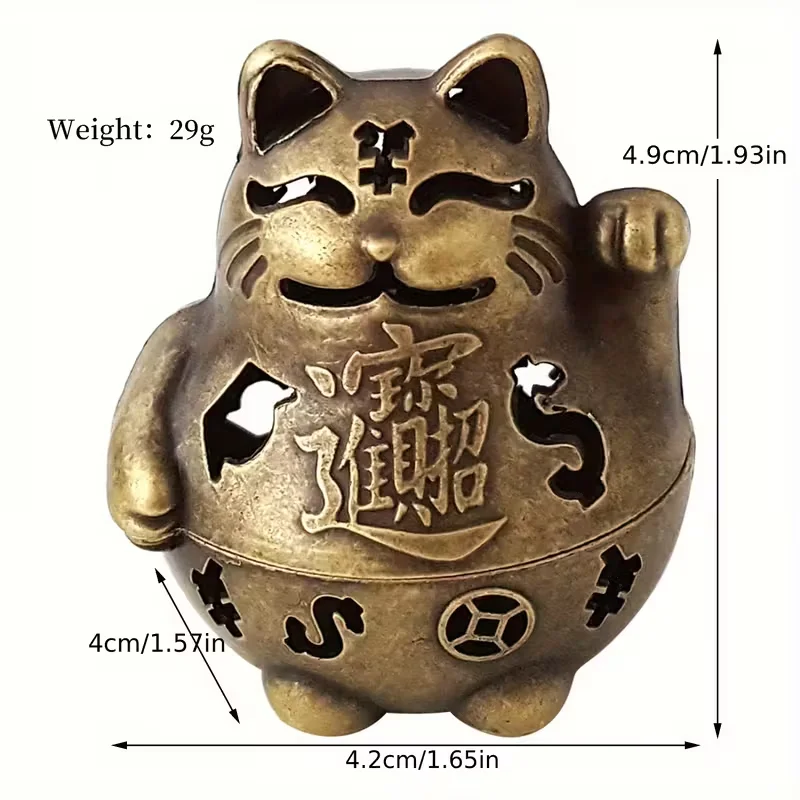 Lucky Cat Incense Burner Elega - Home Office Feng Shui 评论和价格